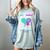 I Wear Teal And Purple In Memory Of My Uncle Mental Health Women's Comfort Colors T-Shirt Denim