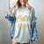 Wears Loves Cats Avoids People I Introvert Women's Comfort Colors T-Shirt Denim