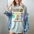 Wild About Reading Books Reader Bookworm Animals Book Lover Women's Comfort Colors T-Shirt Denim