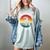 Women's Easily Distracted By Books Women's Comfort Colors T-Shirt Denim