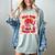 Women's Read Your Heart Out Groovy Bookish Valentine Day Women Girls Women's Comfort Colors T-Shirt Denim