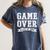 2018 Game Over College High School Graduation Senior Shirt Women's Comfort Colors T-Shirt Denim