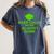 2018 Graduation Red Green High School Color Women's Comfort Colors T-Shirt Denim
