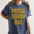 2018 Senior Dad High School Graduation Party SEN18R T Shirt Women's Comfort Colors T-Shirt Denim