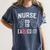 2019 Nurse RN Graduation Women's Comfort Colors T-Shirt Denim