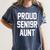 2019 Senior Aunt SEN19R Class Graduation Party T Shirt Women's Comfort Colors T-Shirt Denim