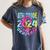 8th Grade Graduate 2024 Graduation Last Day Of School Tie Women's Comfort Colors T-Shirt Denim