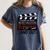 8th Grade Graduation 2026 Graduate Clapperboard Women's Comfort Colors T-Shirt Denim