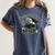 The Addams Family TV Series – Uncle Fester Graduation Spark Premium Women's Comfort Colors T-Shirt Denim