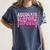 Advocate Support Empower Groovy Social Worker Graduation MSW Women's Comfort Colors T-Shirt Denim