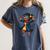African American Woman Girl Graduation Class Women's Comfort Colors T-Shirt Denim