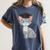 Bachelor Master Cats Graduation 2026 Graduate Women's Comfort Colors T-Shirt Denim