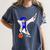 Basketball Dabbing Shirt Senior Graduation Him Her Women's Comfort Colors T-Shirt Denim
