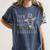You Bet Giraffe I Graduated Graduation Gift Women's Comfort Colors T-Shirt Denim