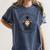 Boys Girls Kindergarten Graduate Sloth Graduation Cap Women's Comfort Colors T-Shirt Denim
