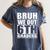 Bruh We Out 6th Graders Sixth Grade Graduation Class Of 2025 Women's Comfort Colors T-Shirt Denim