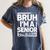 Bruh I'm A Senior 26 Class Of 2026 School Graduation Women's Comfort Colors T-Shirt Denim