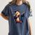 Capybara Graduation Dabbing Capy Wearing Graduate Gown Women's Comfort Colors T-Shirt Denim