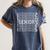 Cheerleading Senior Night Cheer Senior 2025 Graduation 38 Women's Comfort Colors T-Shirt Denim