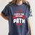 I Chose The Psycho Path School Graduation Women's Comfort Colors T-Shirt Denim