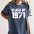 Class Of 1971 High School College Graduation Reunion T-Shirt Women's Comfort Colors T-Shirt Denim