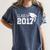 Class Of 2017 Cute Graduation T-Shirt Women's Comfort Colors T-Shirt Denim