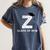 Class Of 2018 Last Name Letter Z Graduation Women's Comfort Colors T-Shirt Denim