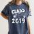 Class Of 2019 Graduation Shirt Women's Comfort Colors T-Shirt Denim