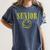 Class Of 2020 Senior 90s Grunge Graduation Women's Comfort Colors T-Shirt Denim