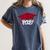Class Of 2021 Burgundy Regalia Graduation Women's Comfort Colors T-Shirt Denim