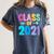 Class Of 2021 Graduation Grow With Me Women's Comfort Colors T-Shirt Denim