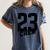 Class Of 2023 Seniors 23 Senior Graduation Idea Women's Comfort Colors T-Shirt Denim