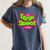 Class Of 2024 Senior Fresh Retro 90s TV Style Graduation Women's Comfort Colors T-Shirt Denim