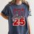 Class Of 2025 Senior 2025 Graduation Red Raglan Baseball Tee Women's Comfort Colors T-Shirt Denim