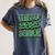 Class Of 2025 Senior Green Student Graduation Women's Comfort Colors T-Shirt Denim