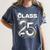 Class Of 2025 Shirt Graduation Senior High School College Women's Comfort Colors T-Shirt Denim