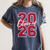 Class Of 2026 Graduation Red With Varsity Letters Women's Comfort Colors T-Shirt Denim
