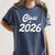 Class Of 2026 Graduation School Spirit Her Senior Class Women's Comfort Colors T-Shirt Denim