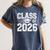Class Of 2026 Graduation Senior School Pride Women's Comfort Colors T-Shirt Denim