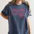 Class Of 2026 Pink Coquette Bow Cap Senior 2026 Graduation Women's Comfort Colors T-Shirt Denim