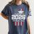 Class Of 2026 Senior Graduation American Flag Senior 2026 Women's Comfort Colors T-Shirt Denim
