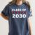 Class Of 2030 Shirt New Kindergarten Student Graduation Women's Comfort Colors T-Shirt Denim