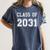 Class Of 2031 Shirt Graduation School Future Graduate Women's Comfort Colors T-Shirt Denim
