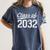 Class Of 2032 Grow With Me Graduation Women's Comfort Colors T-Shirt Denim