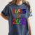 Class Of 2035 Grow With Me Kindergarten Graduation Women's Comfort Colors T-Shirt Denim