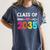 Class Of 2035 Kindergarten Pre K Grow With Me Graduation Women's Comfort Colors T-Shirt Denim