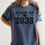 Class Of 2039 Grow With Me First Day Of School Graduation Women's Comfort Colors T-Shirt Denim