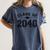 Class Of 2040 Grow With Me Graduation First Day Of School Women's Comfort Colors T-Shirt Denim