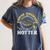 College Masters Degree Graduation Three Degrees Hotter Women's Comfort Colors T-Shirt Denim