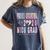 Colorful Proud Grandma 2024 NICU Graduate Baby Graduation Women's Comfort Colors T-Shirt Denim